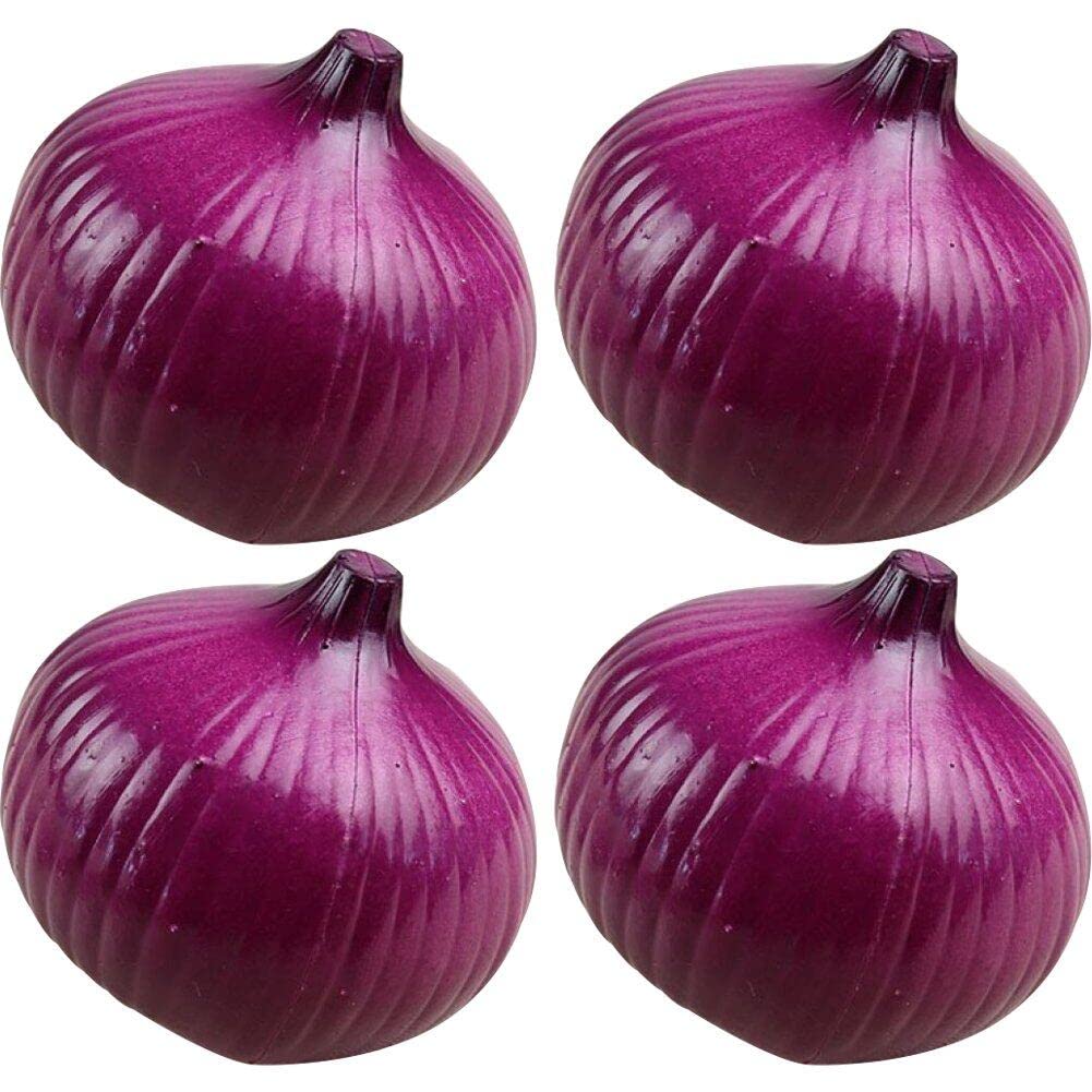 Casiler Purple Artificial Onion Vegetables Simulation Onion Model Kitchen Home Decor Realistic Fake Vegetables Decor Photo Props