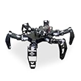 XiaoR Geek Hexapod Robot Kit for ESP32, STEM Walking Crawling Spider Robot, Supports Arduino C Programming, App RC, Video Transmission, 18DOF Aluminum Alloy Frame Kit with Tutorial