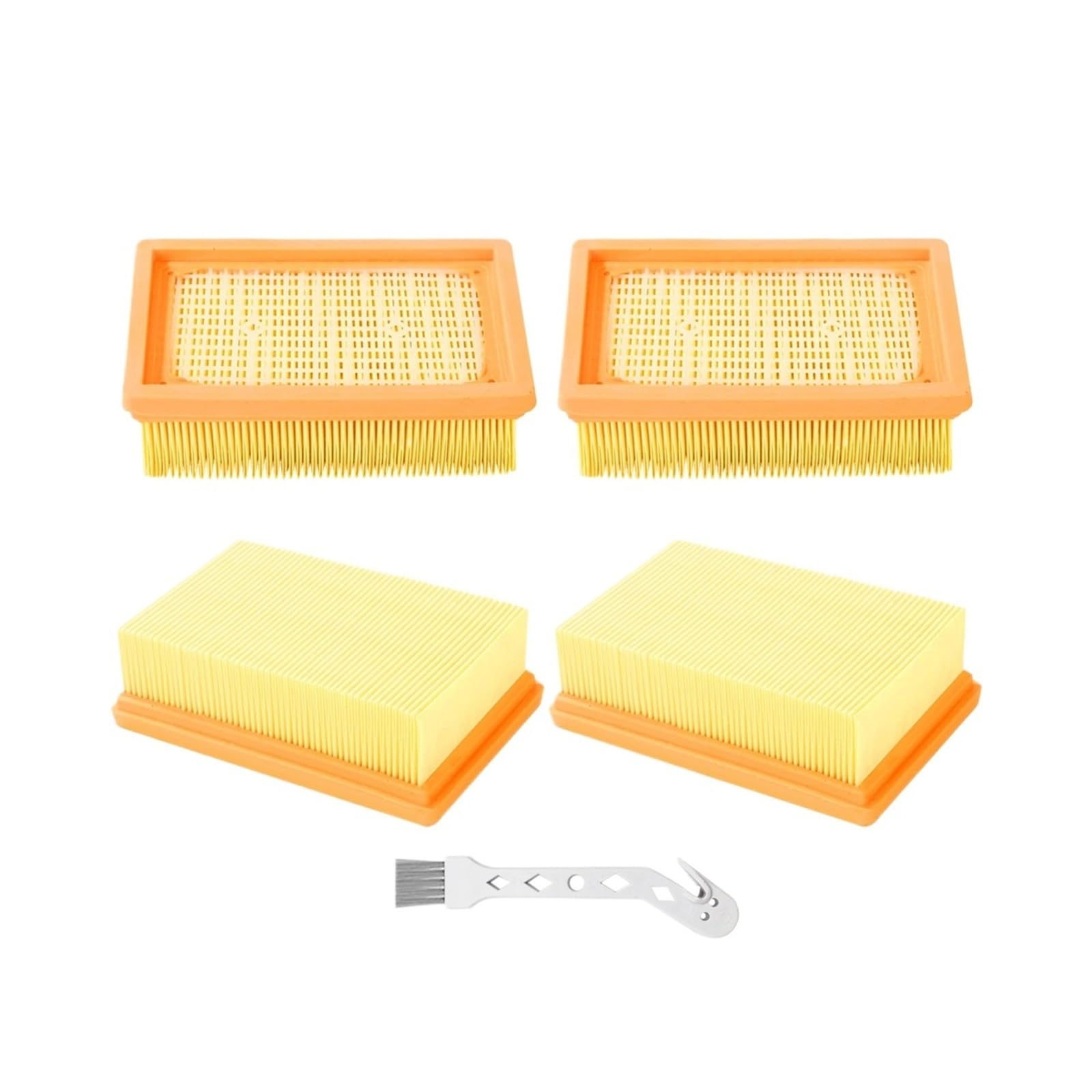 Compatibile con il filtro HEPA Karcher for parti di ricambio for aspirapolvere Wet&Dry MV4 MV5 MV6 WD4 WD5 WD6#2.863-005.0 Filtri HEPA(5 Pcs)