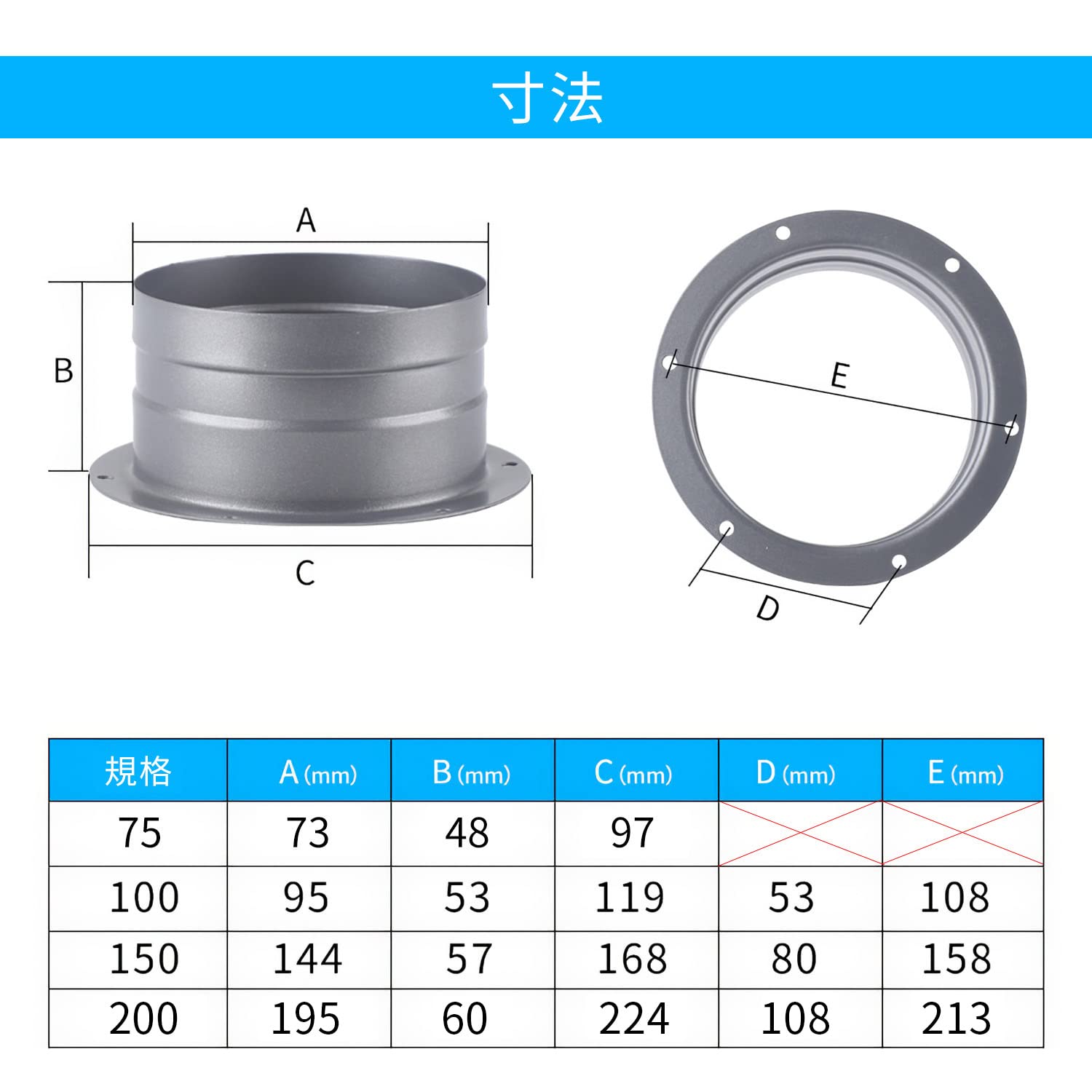 金属製円筒パイプ フランジ付き Amazon | TiCoast ストレートパイプフランジ 金属 亜鉛めっき