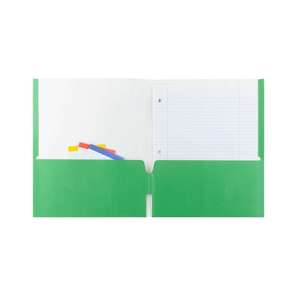 ペコページ Hilroy Twin Pocket Portfolios 4-Pack in Assorted Colors