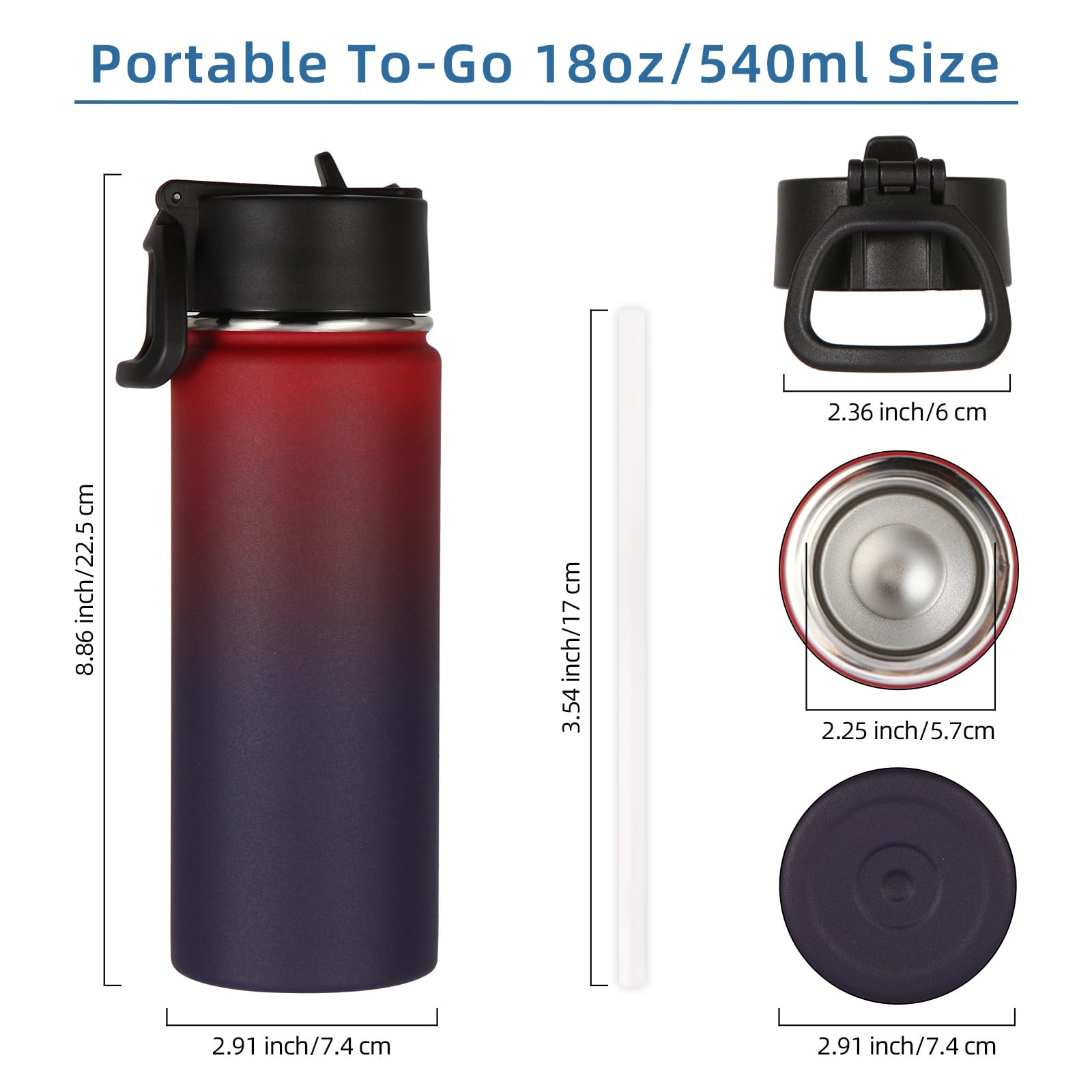 Volhoply Insulated Beverage Bottles