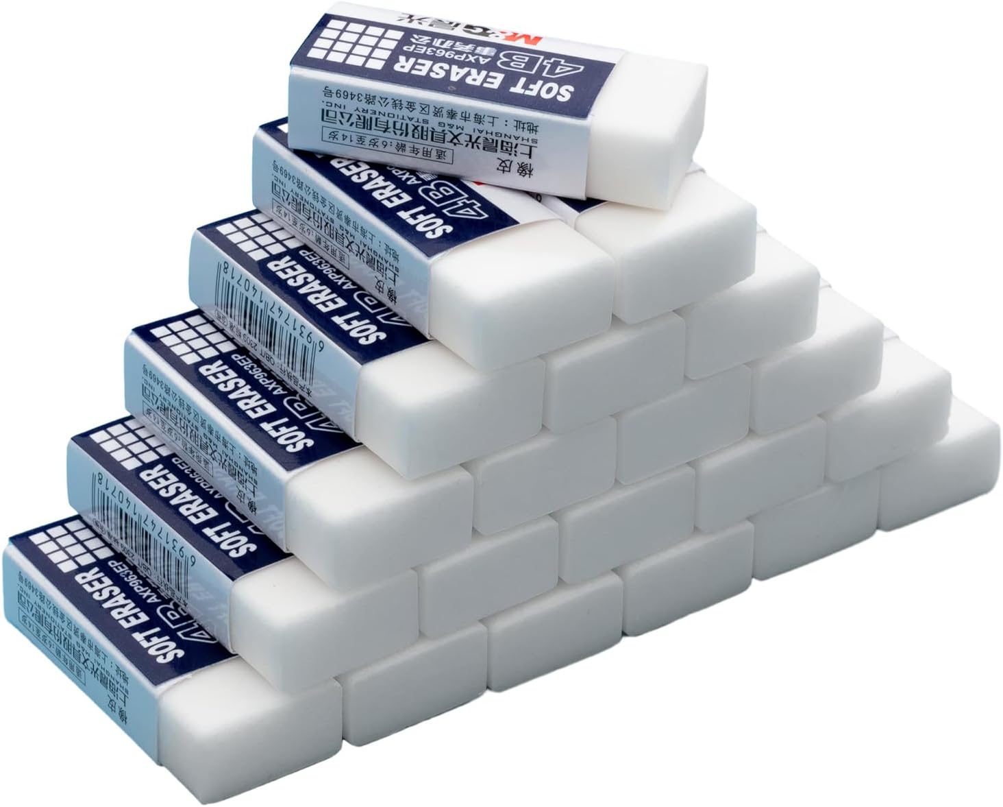 M&G 24 Pack Large Erasers Pencil Erasers, 4B Rubber Eraser