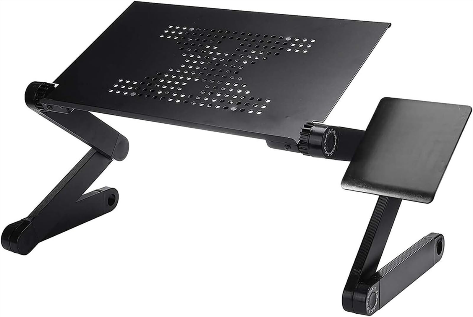 Tablette de lit pour Ordinateur Portable, Support Pliable et réglable, avec Coussin de Refroidissement USB et 1 Ventilateur, Plateau et Support pour canapé.