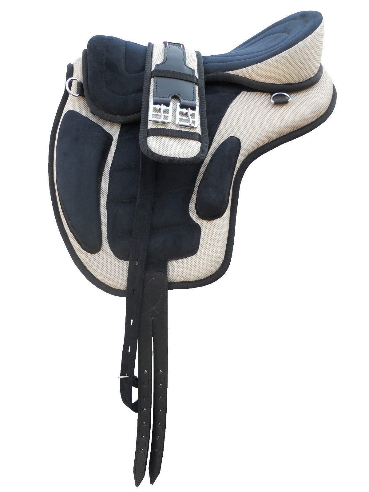 Selle Synthétique Wildrace Freemax Neuve Sans Arbres, Motif Zèbre, Taille Polyvalente 12-18"