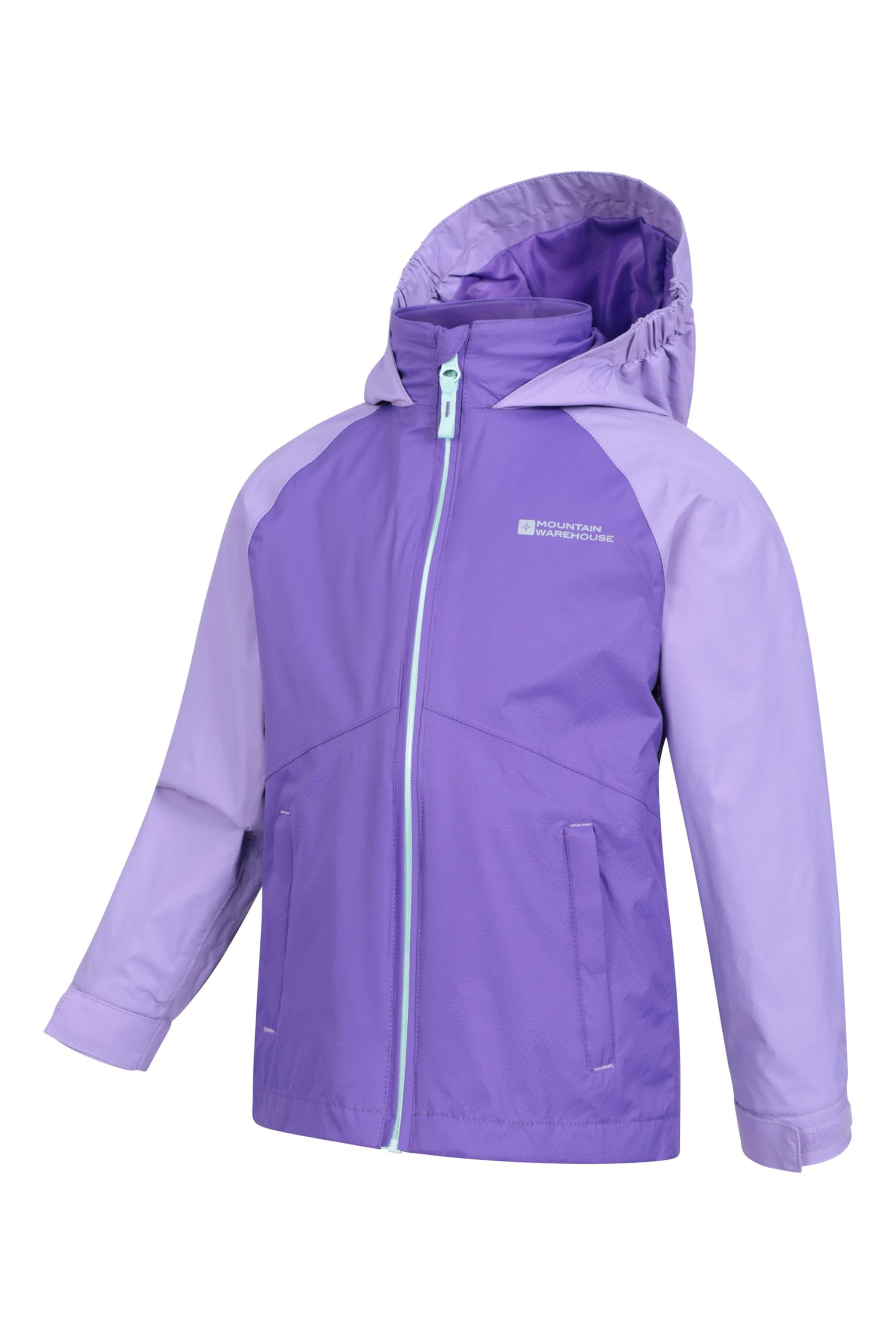 Mountain Warehouse Veste imperméable Torrent pour Enfant - Veste de Pluie à Coutures étanches, Poches zippées, Bretelles réglables - Printemps été