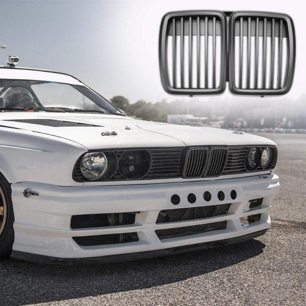 OIOBOMBG For BMW E30 318 320 325 1982-1994,1pc Front Kidney Matte Black Grill Grilles Styling Accessory Auto Vehicle Part