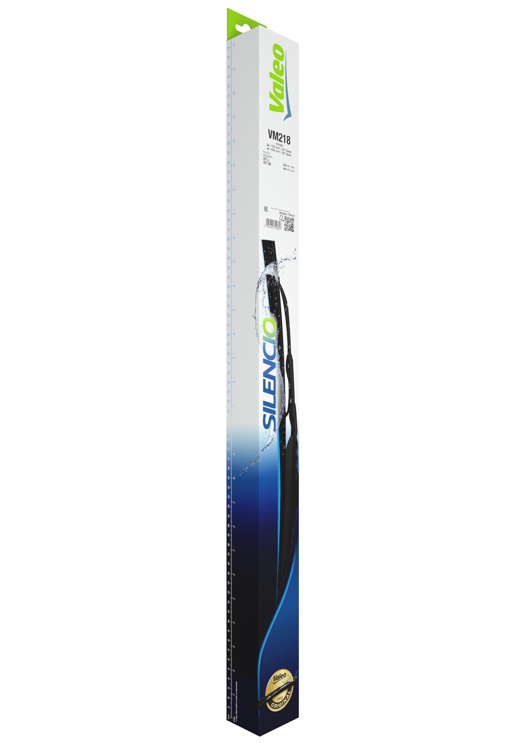 Valeo Silencio x2 Balais d'Essuie-Glace VM218 - Avant - 700 mm / 650 mm