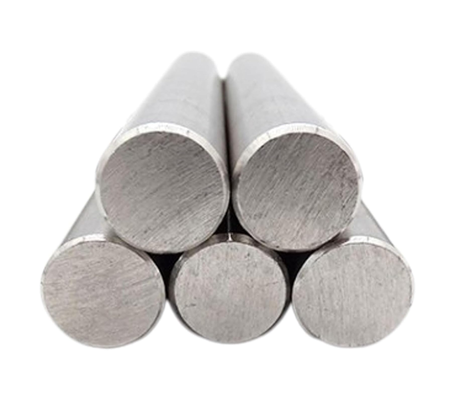 Aste tonde in acciaio inossidabile 304 da 5 pezzi, diametro 16 mm, barra di metallo resistente for artigianato fai-da-te e applicazioni industriali(16x300mm)