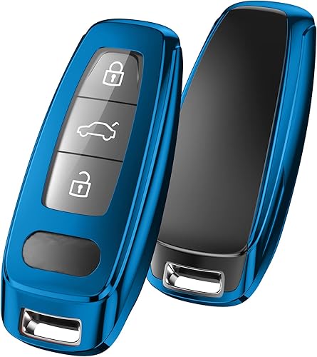 Miniatura 17 de ELOHEI Funda protectora especial de TPU suave para llavero Audi, compatible con Audi A6L A6 A7 A8 Q7 Q8 E-Tron 2018-2022 A3 S3 S6 SQ7 RS6 S7 RS7 RS7