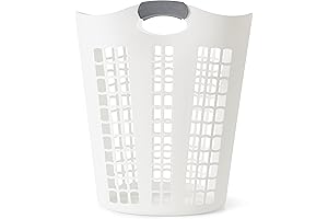 Gracious Living Easy Carry Flex Ventilated Laundry Basket