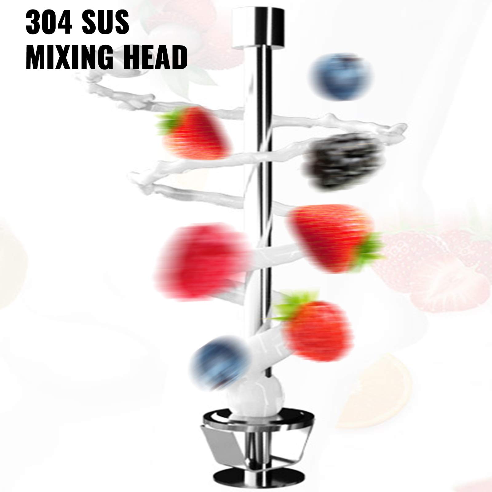 VEVOR 110V Ice Cream Blender, 800W Electric Ice Cream Mixer Machine 10