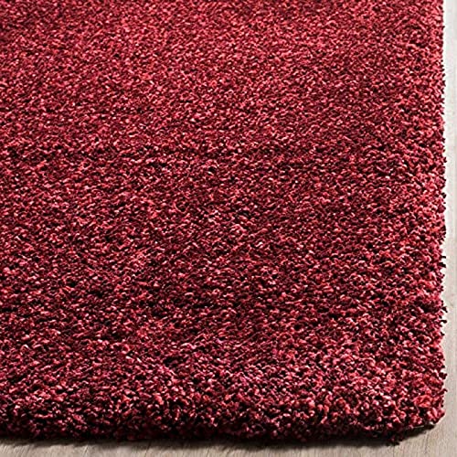 Image of Urban Modern Decor Featuring Soft Shaggy Carpet & Rug for Your Bedroom and Livingroom [Size-10x12 feet & Color-Maroon].