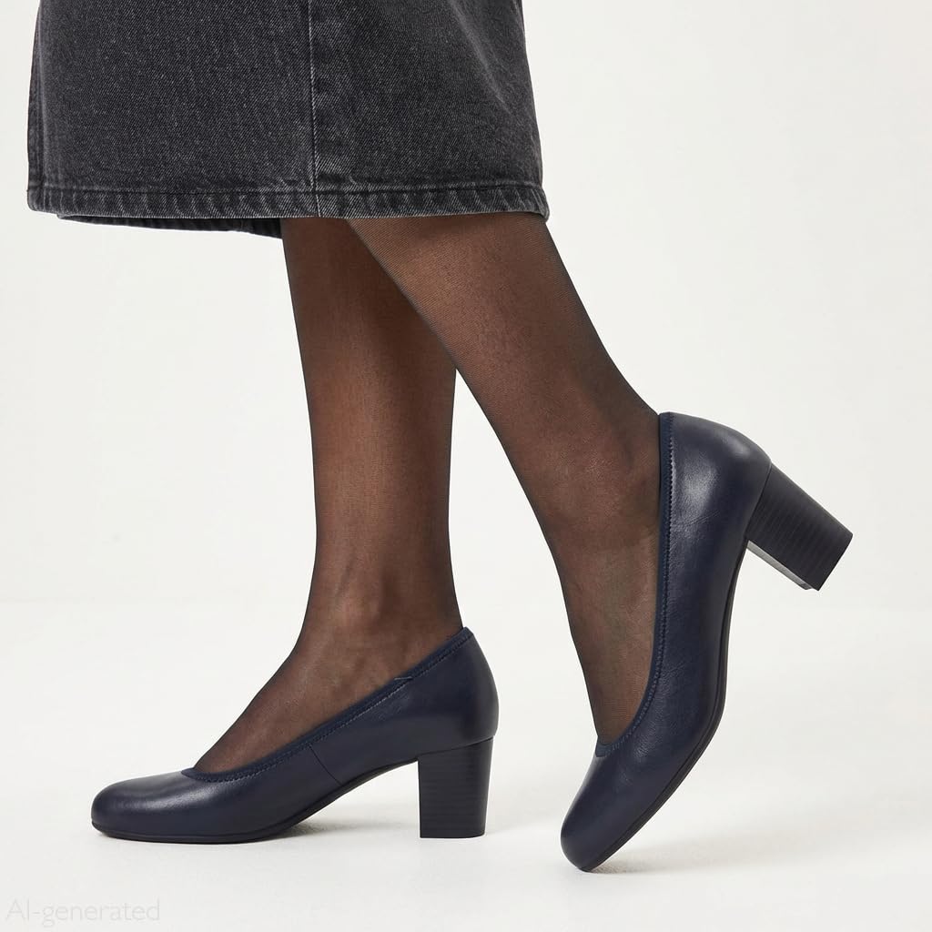 Jana Damen Pumps Kleiner Absatz Vegan