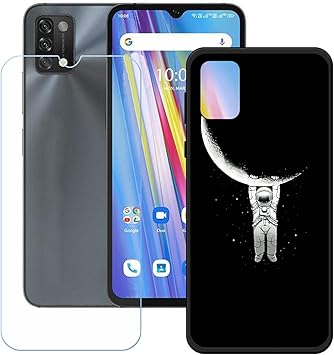 YZKJSZ Capa para Umidigi A11 + película protetora de tela de vidro  temperado – capa de proteção de silicone TPU preto em gel macio para Umidigi  A11 (6,5 polegadas) - OP44 | Amazon.com.br