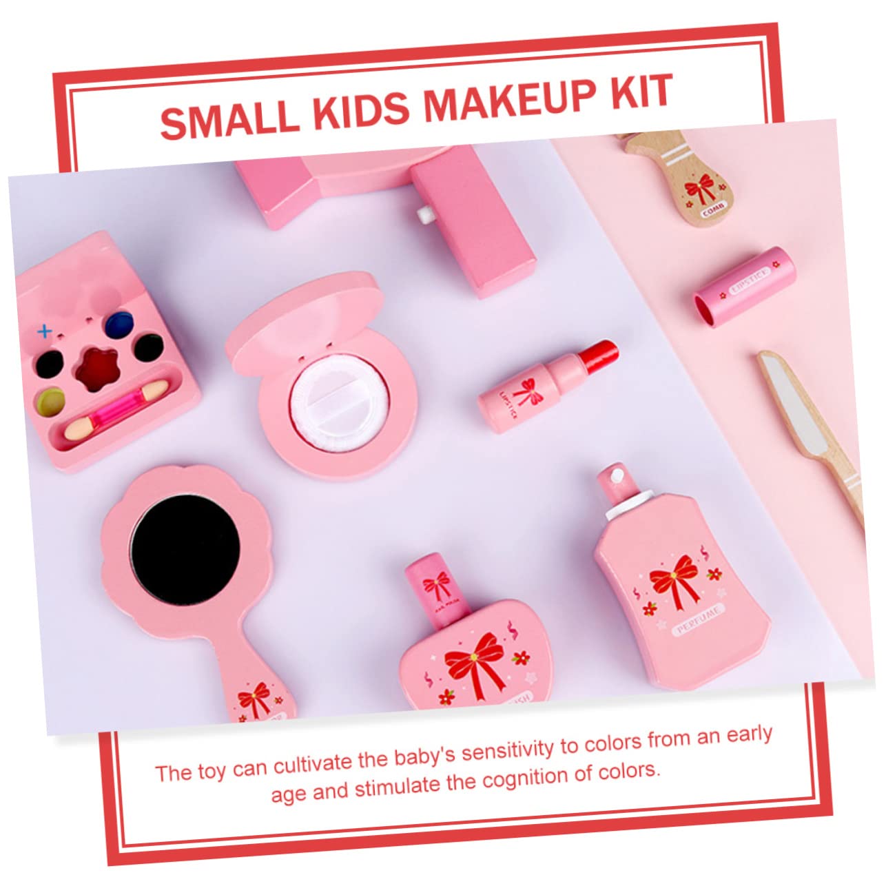 minkissy 1 Satz Interaktives Schminkset für Kindgerechten Accessoires Fördert die Fantasie und Hand Augen Koordination für Kleine Hände Geeignet für Kreative Rollenspiele
