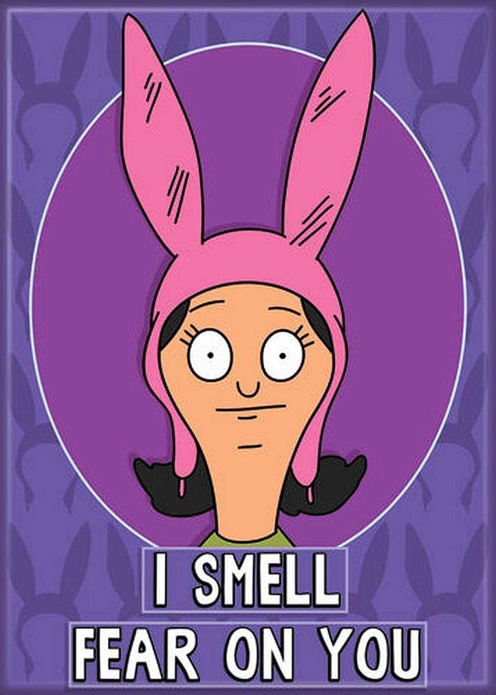 Ata-Boy Bob's Burgers Magnet - I Smell Fear on You' 2.5" x 3.5" Magnet for Refrigerators, Whiteboards & Locker Decorations…