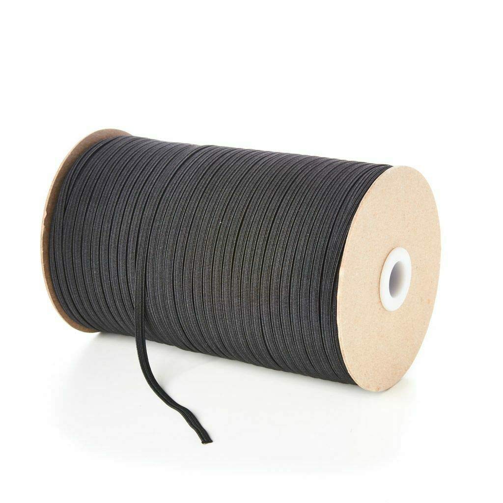 EliteKoopers 3mm Flat Elastic For Sewing Craft Face Mask Waistband Dess Making