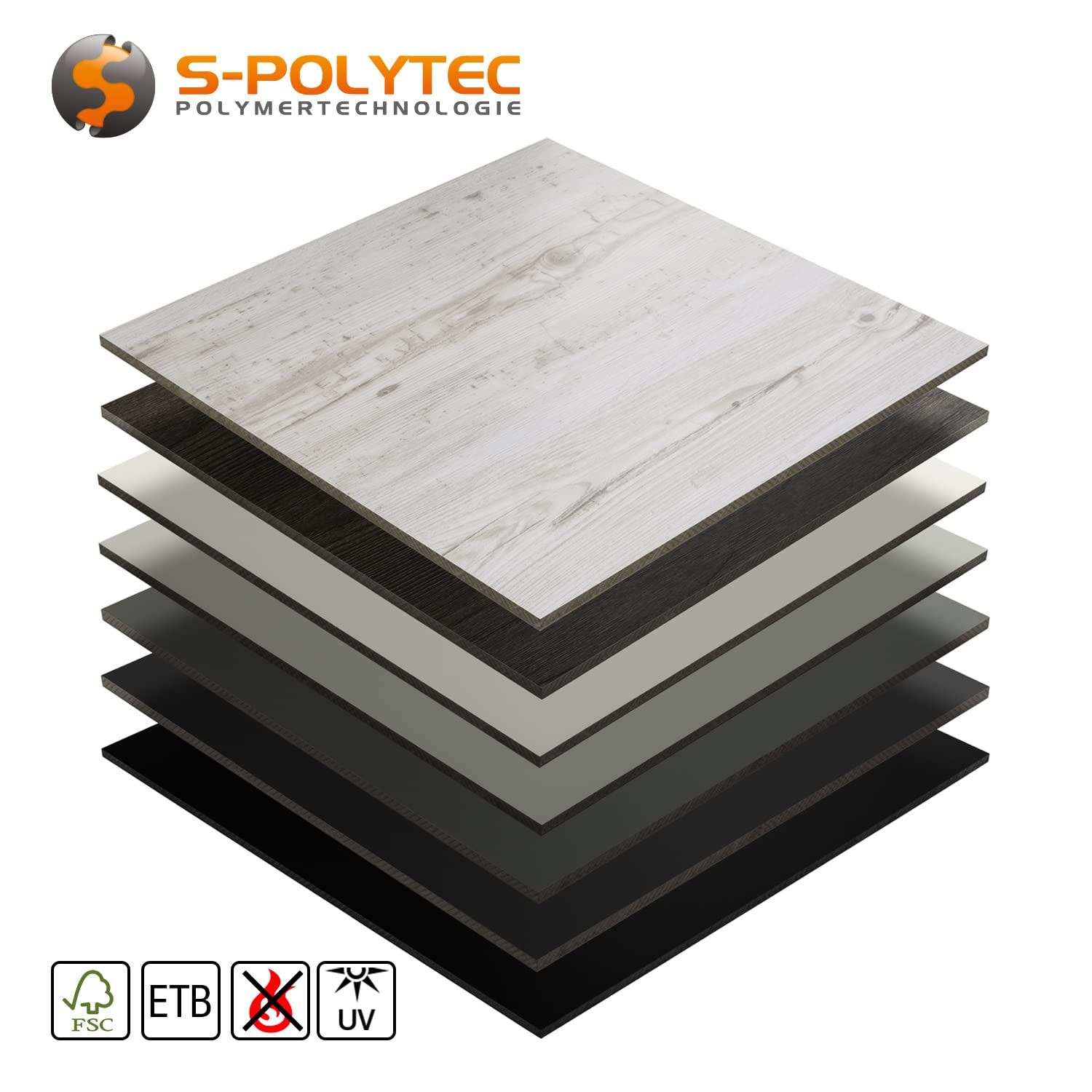 HPL Platte wetterfest | Fassadenplatte, Balkonplatte, Schichtstoffplatten | in 6mm, 8mm | VERSCHIEDENE FORMATE | TOP QUALITÄT MADE IN GERMANY (2 Stück | 20x30cm (6mm Stärke), Staubgrau Ral7037)
