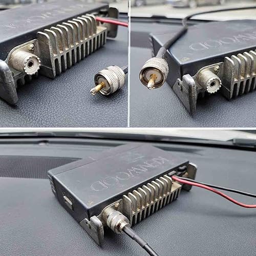 Miniatura 5 de Antena de doble banda de 6.6 ft, 27.6 in, radio de jamón móvil VHF/UHF (137-149, 437-480 Mhz) con base magnética de montaje mag, conector PL-259,