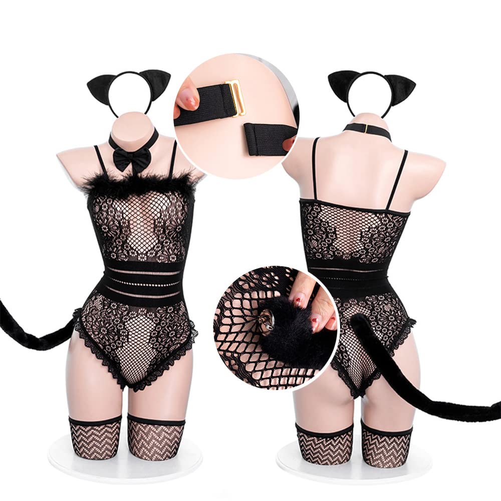 Temptshow Anime cute cat cosplay Japanese sexy underwear uniform suit maid uniform: Cute Suit