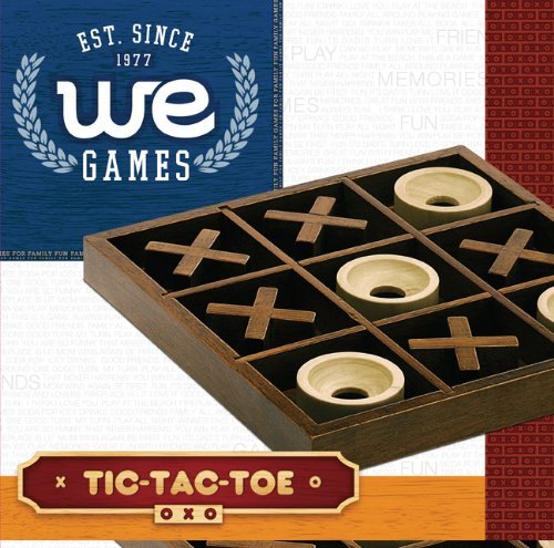 We Games Tic-Tac-Toe Wooden Board Game #TOP4