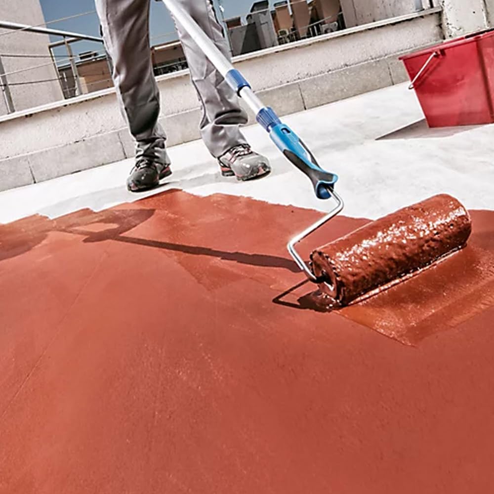 Pintura ECO de Caucho Impermeable (Teja, 20kg) - Impermeabilizante para tejados, cubiertas y terrazas exteriores. Alta elasticidad y resistencia