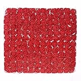 Artificial Flowers Mini Foam red Roses Head DIY festival Decor Handmade Scrapbooking Fake Flower Wedding Home Party Wreath Gift Box Decoration 144pcs (red)