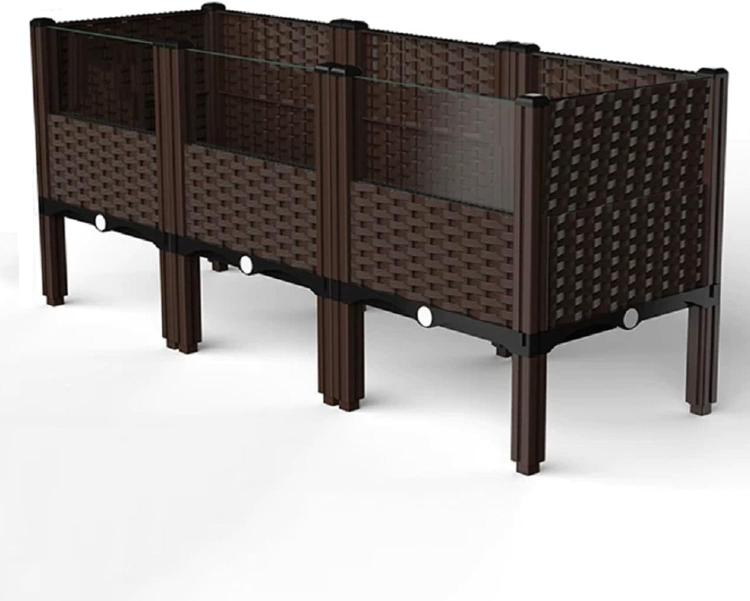 Turtle Habitat Box,Tortoise Habitat,Reptile Enclosure,Reptile Tank Turtle Habitat Tank,Tortoise House with Drainage Outlet Woven Design,Ecological breeding Box,Small Animal Cage for Gecko,Lizard,Snake
