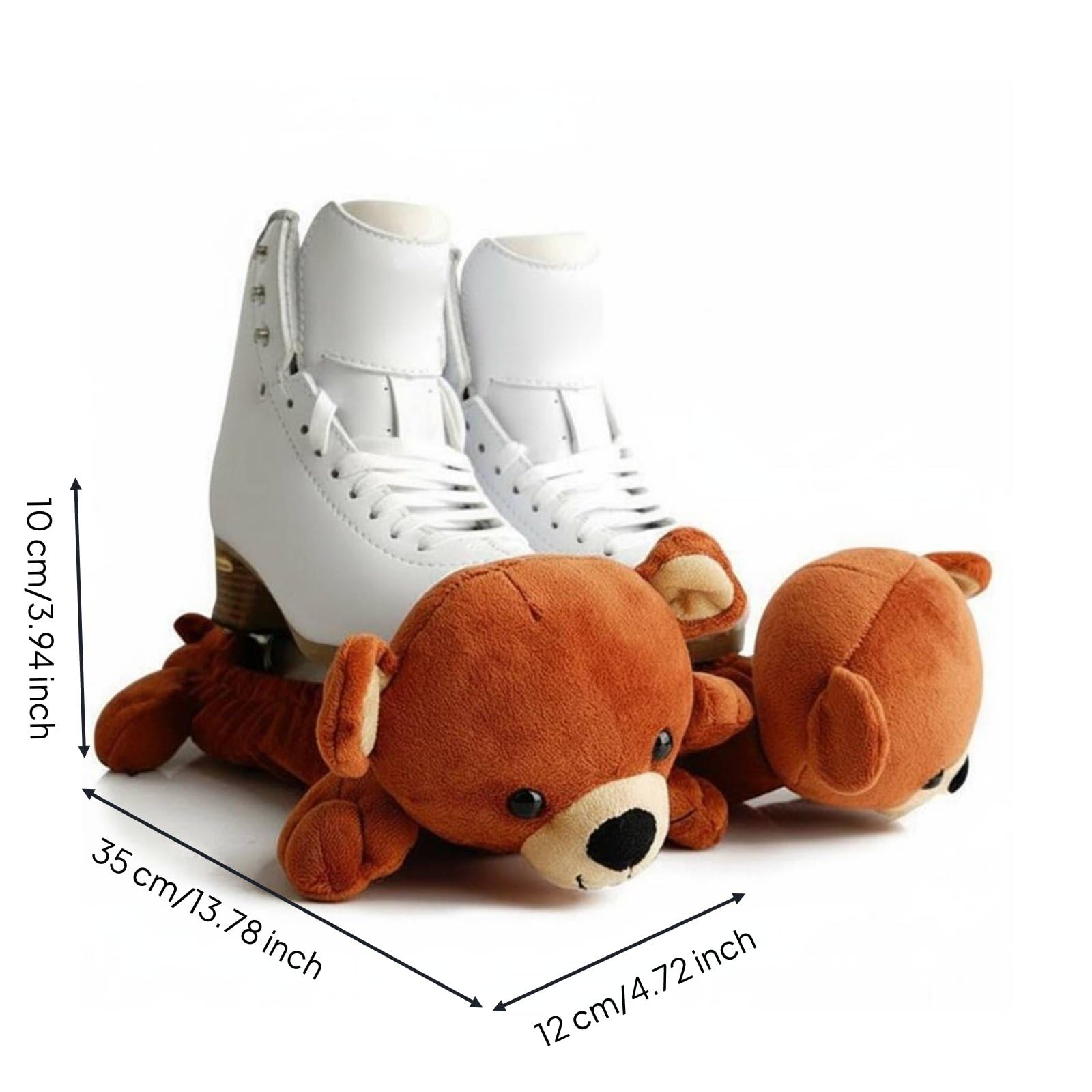 Protège-Patin Fantaisie Couverture pour Patin Artistique Housse Antirouille pour Lames Isolant Contre l'Humidité Doux et Confortable Adapté au Sport sur Glace Maison Développement de, Ours