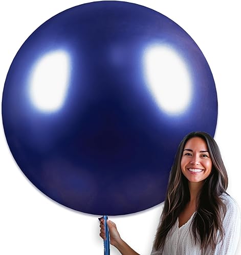 Miniatura 40 de PartyWoo Globos metálicos de oro rosa 4 piezas de 36 pulgadas, globos de látex cromo dorado champán para boda, baby shower, cumpleaños, aniversario,