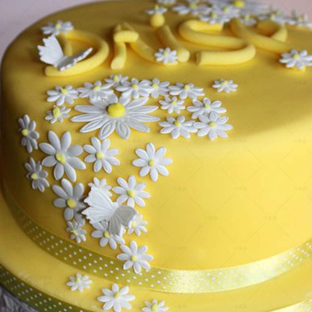 3 Pieces Sunflower Fondant Embossing Tool Plunger Sunflower Cake Cutter Sugarcraft Cake Decorating (Sunflowers) - Image 3