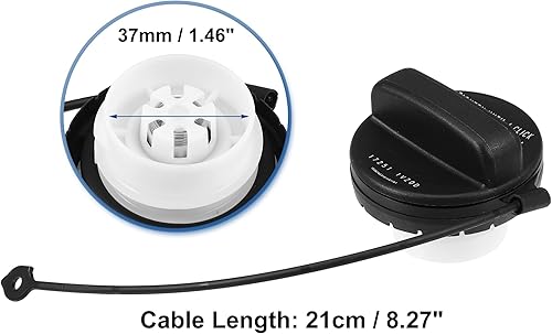 Miniatura 6 de ACROPIX Tapa de tanque de combustible para Nissan Altima Frontier, paquete de 1 unidad, color negro