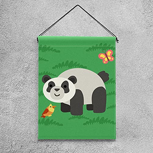 Drapeau de jardin panda en polyester pongé résistant aux UV - 4