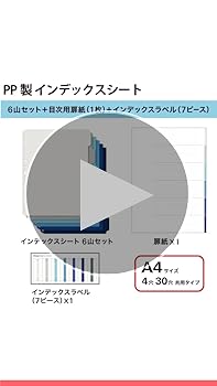 Amazon | プラス インデックスシート PP製 4・30穴 A4縦