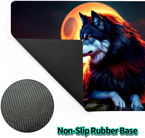 Miniatura 3 de MTG - Tapete de juego TCG para juegos de mesa de cartas, base de goma antideslizante, tapete grueso de 0.079 in, 24 x 14 pulgadas