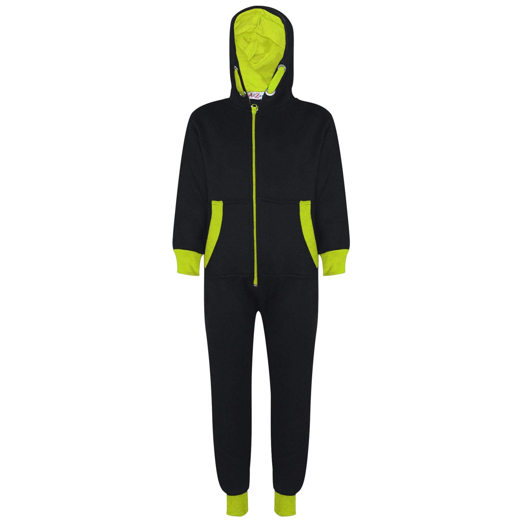 A2Z 4 Kids Niños Niñas Niños Contraste Vestido De Polar Mono Todo En Uno Mono Prendas De Dormir Edad 5-13 Años