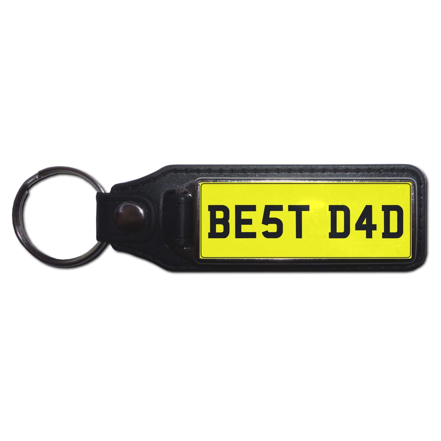 BEST DAD - UK Medallion Number Plate Key Ring