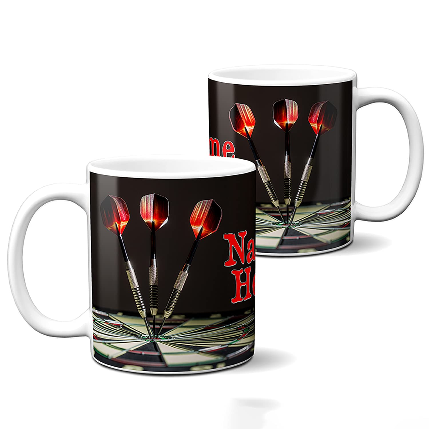 Personalised Darts Mug Coffee Dart Player Cup Custom Tea Mug Birthday Gift for Him SH059