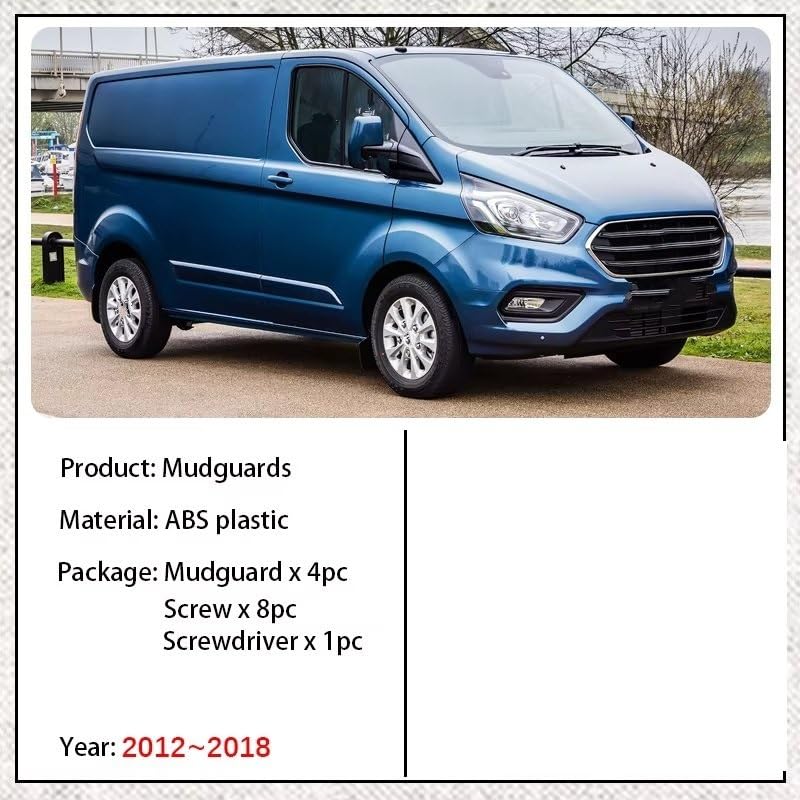 Garde-boue avant pour Ford Custom Transit Tourneo 2012-2018 noir - 2