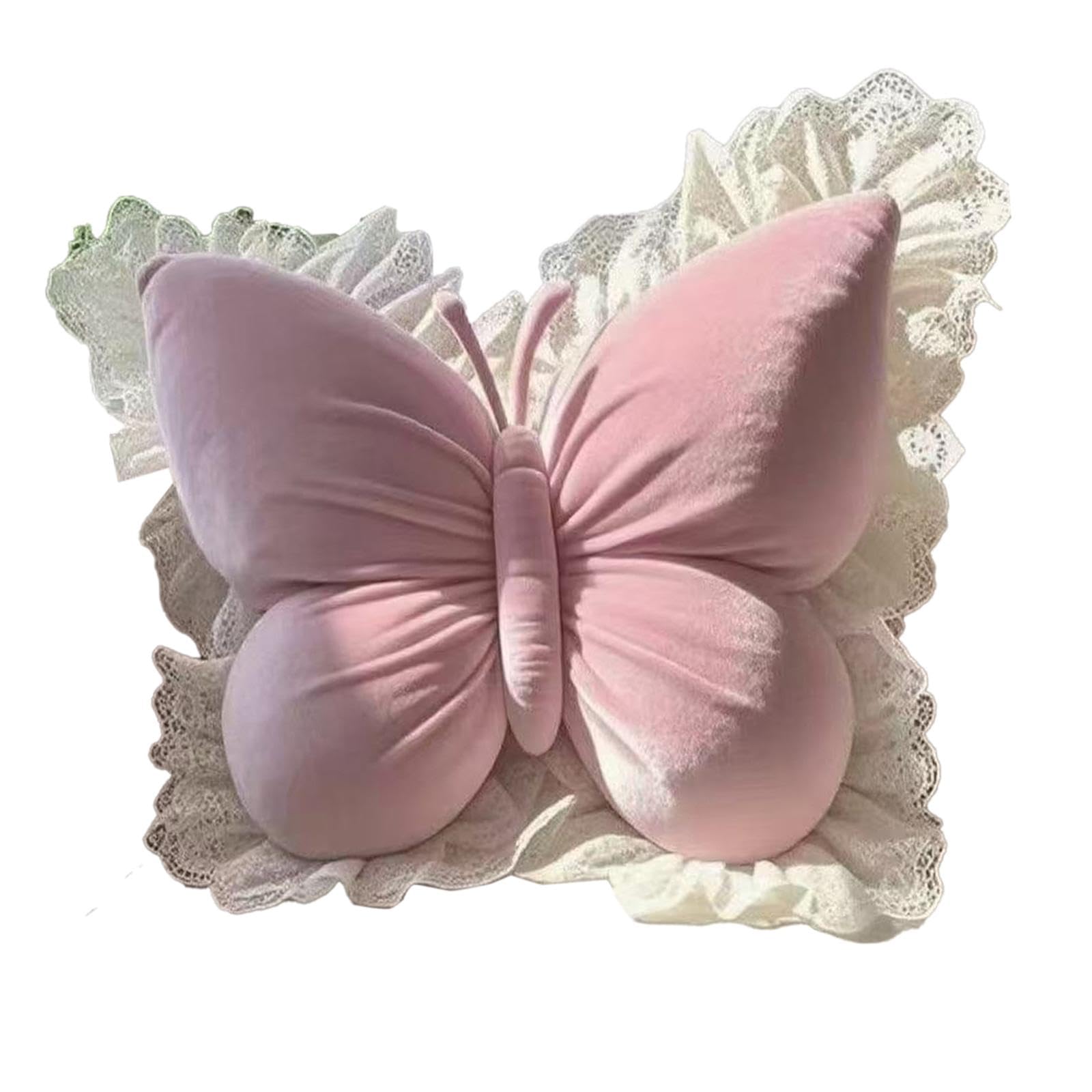 Coussin papillon galette de siège en tissu PP rose pour le soutien lombaire et le sol du salon