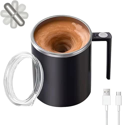 Electric Mixing Mug,Electric Stirring Mug, Coffee Mug,Suitable for Coffee, Milk,