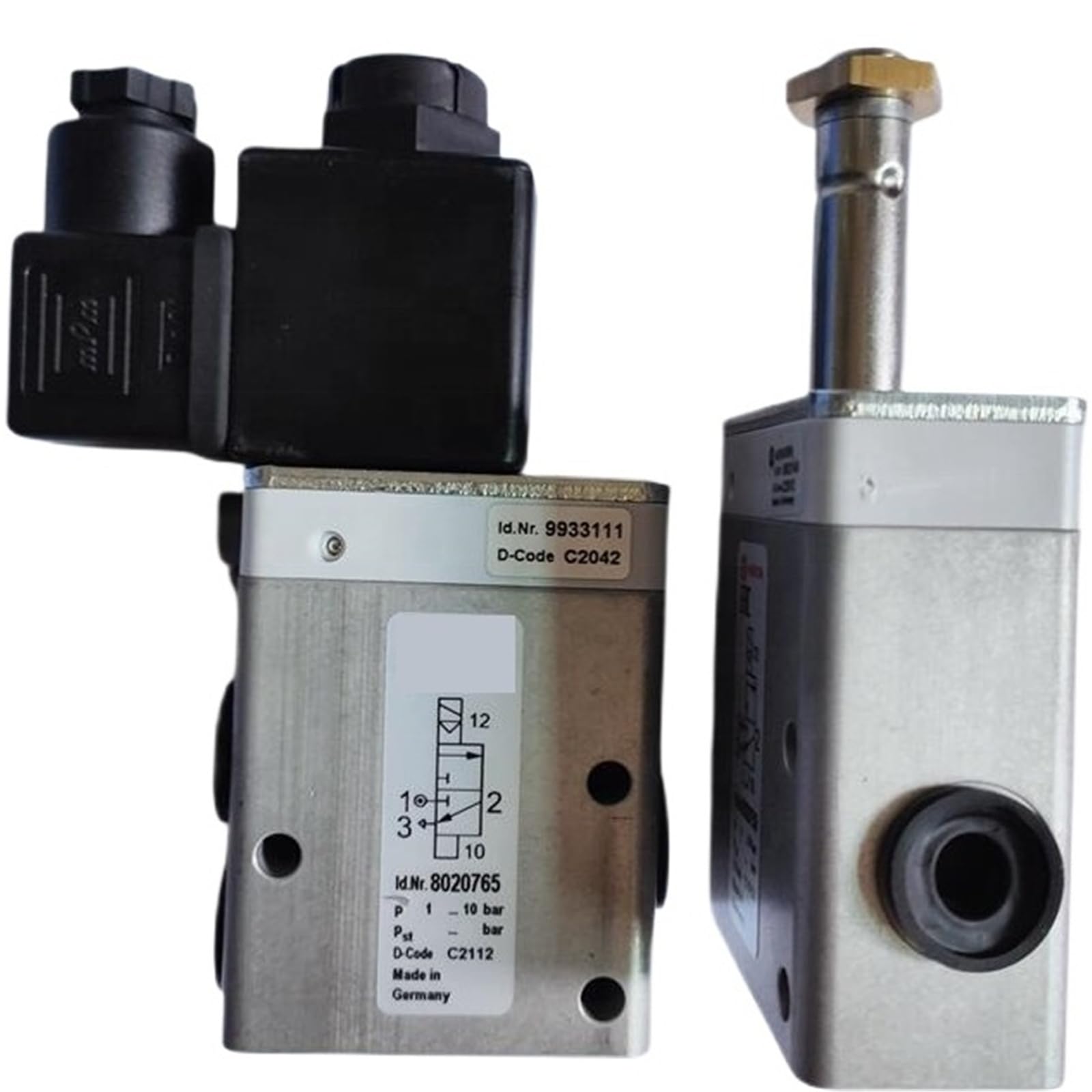 Trgyjgkf Eu Standard Indirect Solenoid Actuated Spool Valves Buschjost 8020765 For
