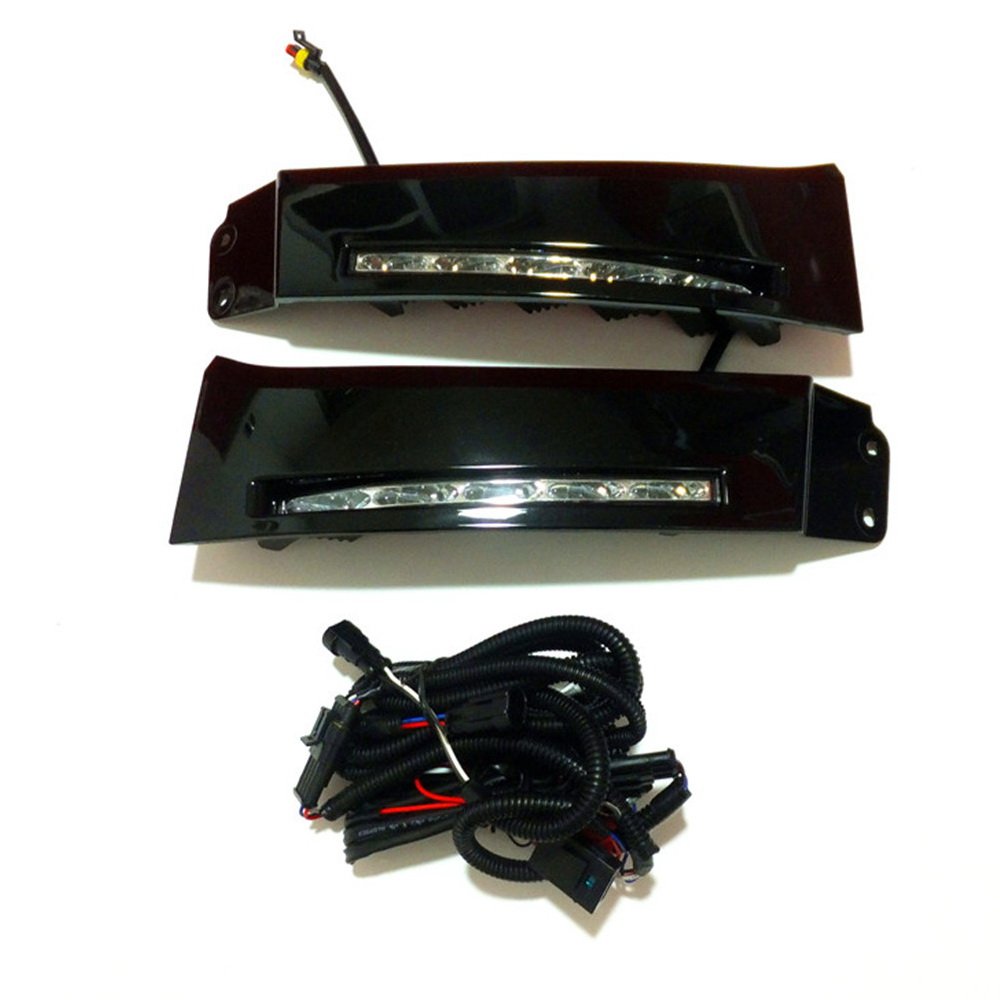 LED luci diurne DRL Tundra-2007 Per Tundra 2007-2013 Sequoia 2008-2017, LED DRL con coperchio nero