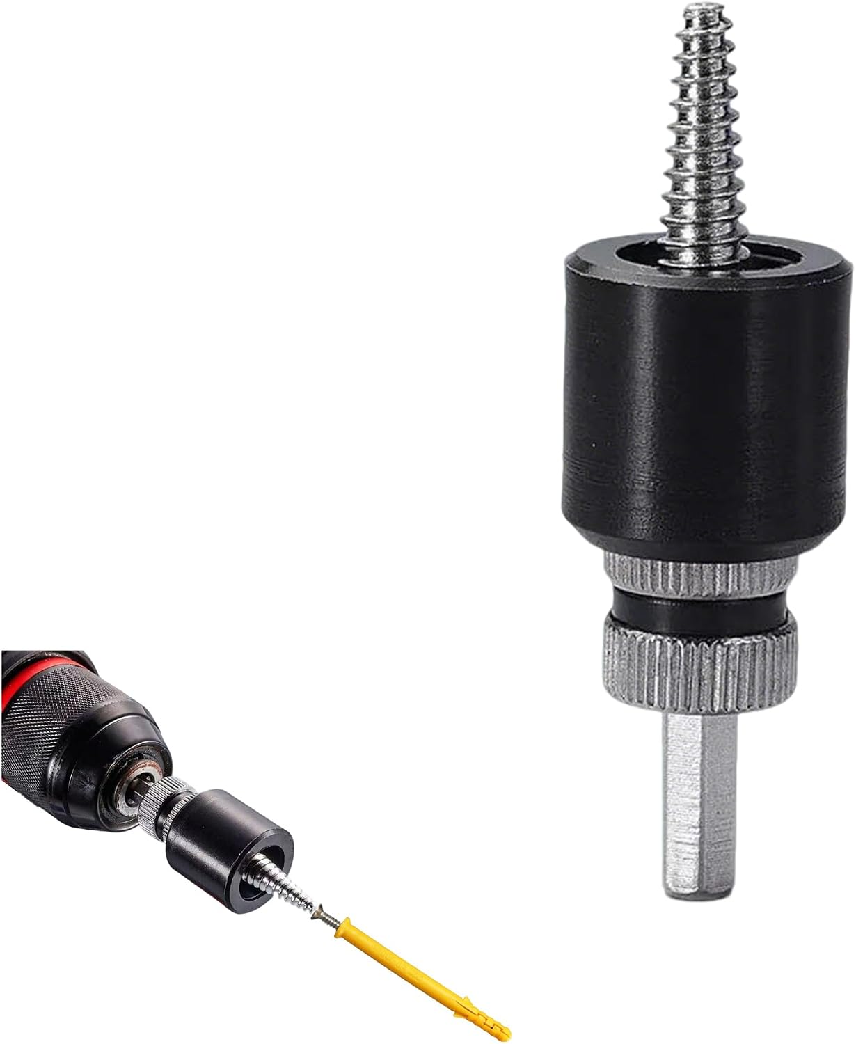 Adjustable Expansion Screw Extractor Tool with Hex Shank