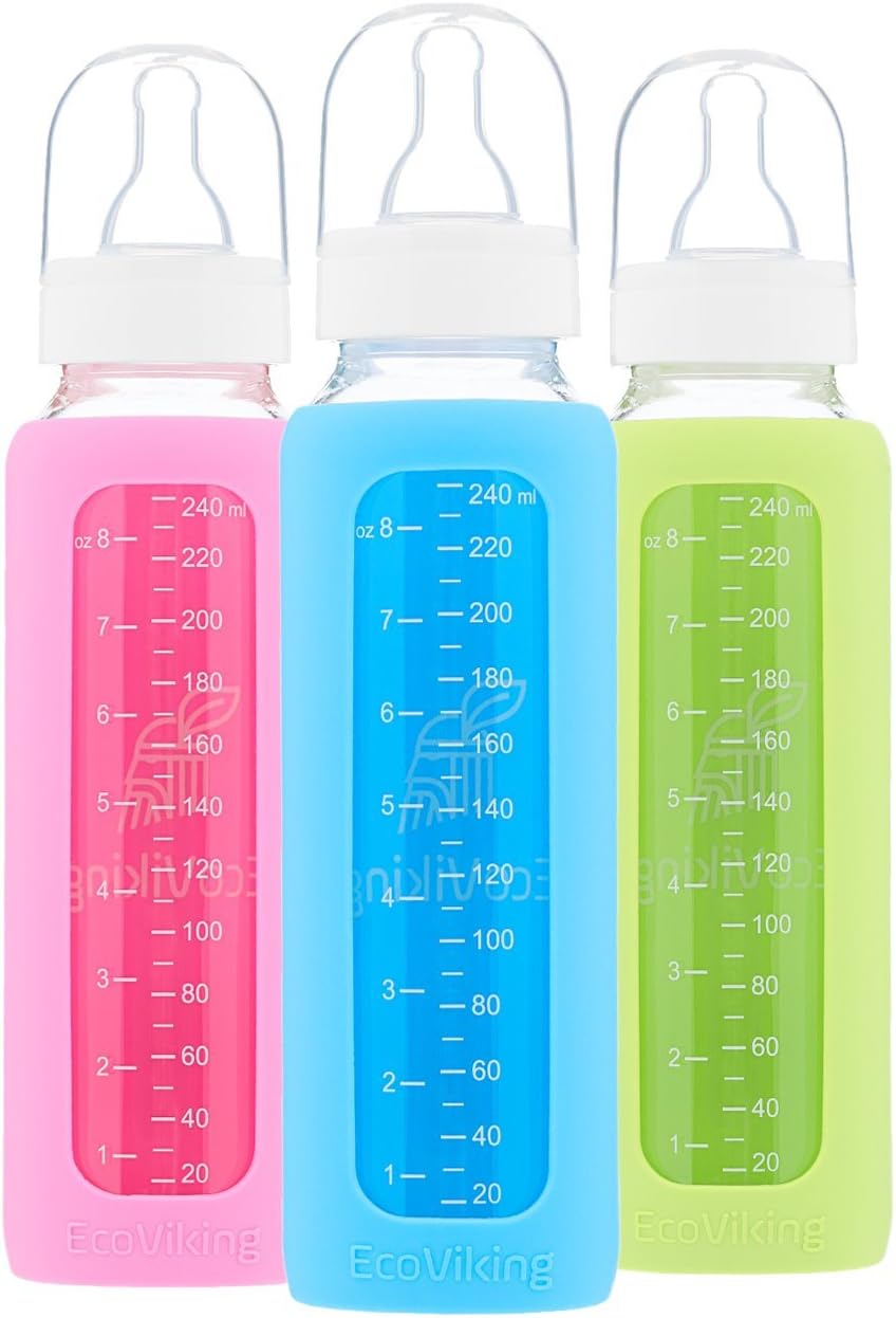 EcoViking Glass Baby Bottle 240ml