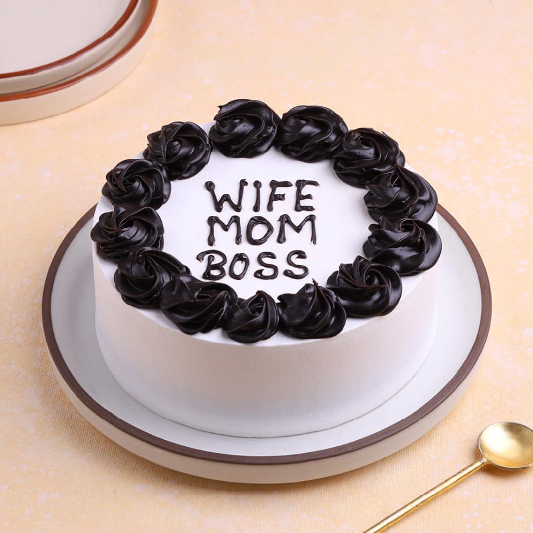 FlowerAura Delicious Fresh 1Kg Chocolate Truffle Delight Eggless Cake For Birthday Gift & Mothers Day Cake For Mom | Mother | Maa | Mother-In-Law | Amma (Same Day Delivery)-picture-12