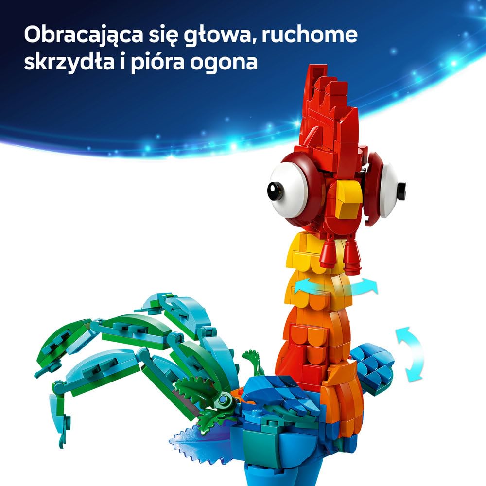 LEGO Disney Heihei 43272 | Figurka z filmu, zestaw do budowania, prezent dla fana Disneya 9+, 566 elementów
