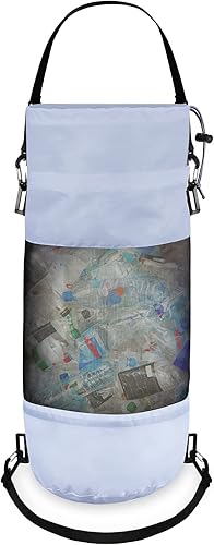 Bolsas de basura portátiles para barcos al aire libre, contenedor de basura de malla de aro mediano, bolsas de basura reutilizables para barcos,