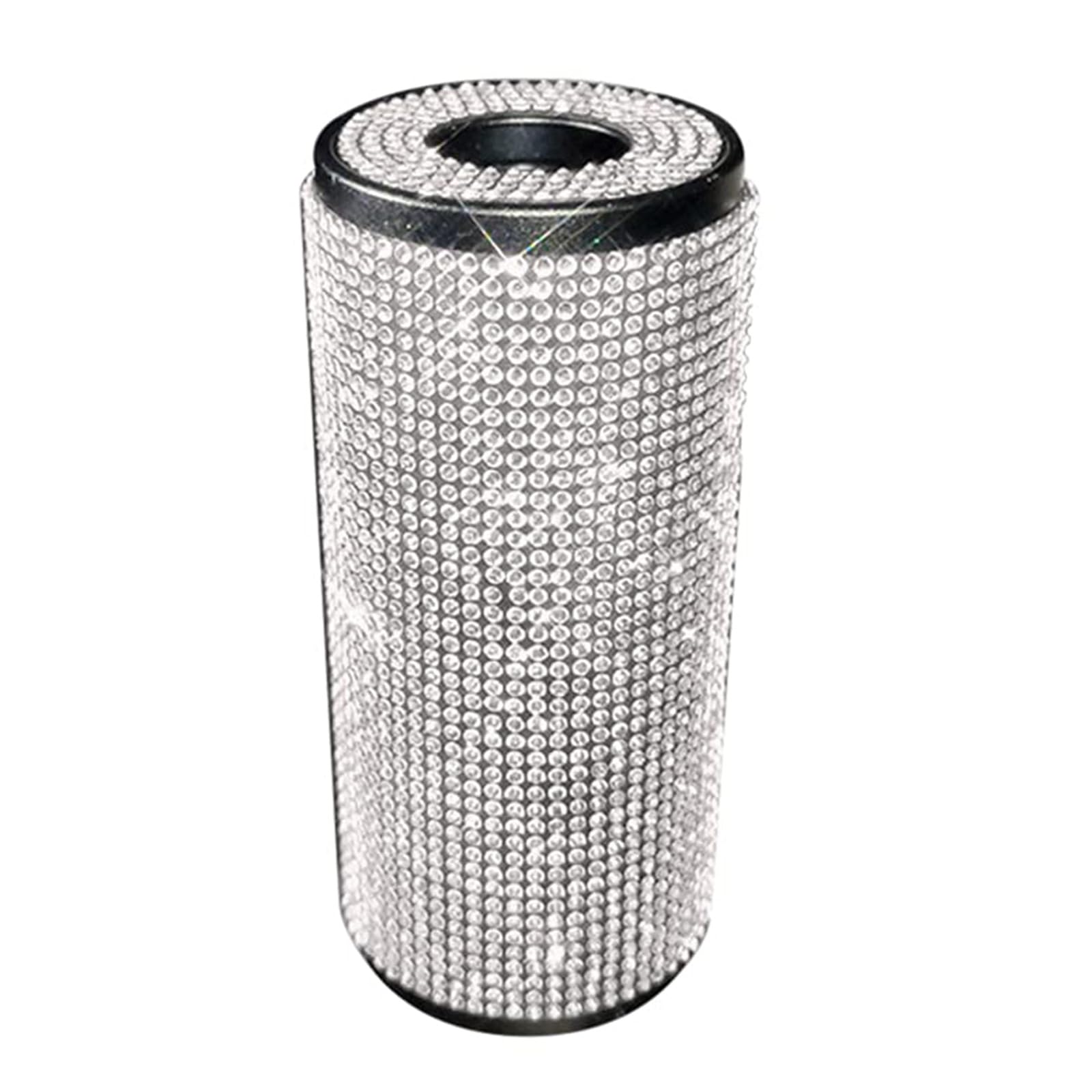 Luxurious Rhinestones Car Tissue Container Napkins Box Fashion Auto Napkins Holder Paper Storage Box for Commuting & Tra Car Interior Decors